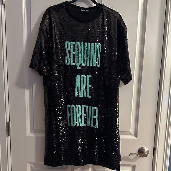 sequins are forever tshirt dress Sequins Are Forever T-Shirt Dress